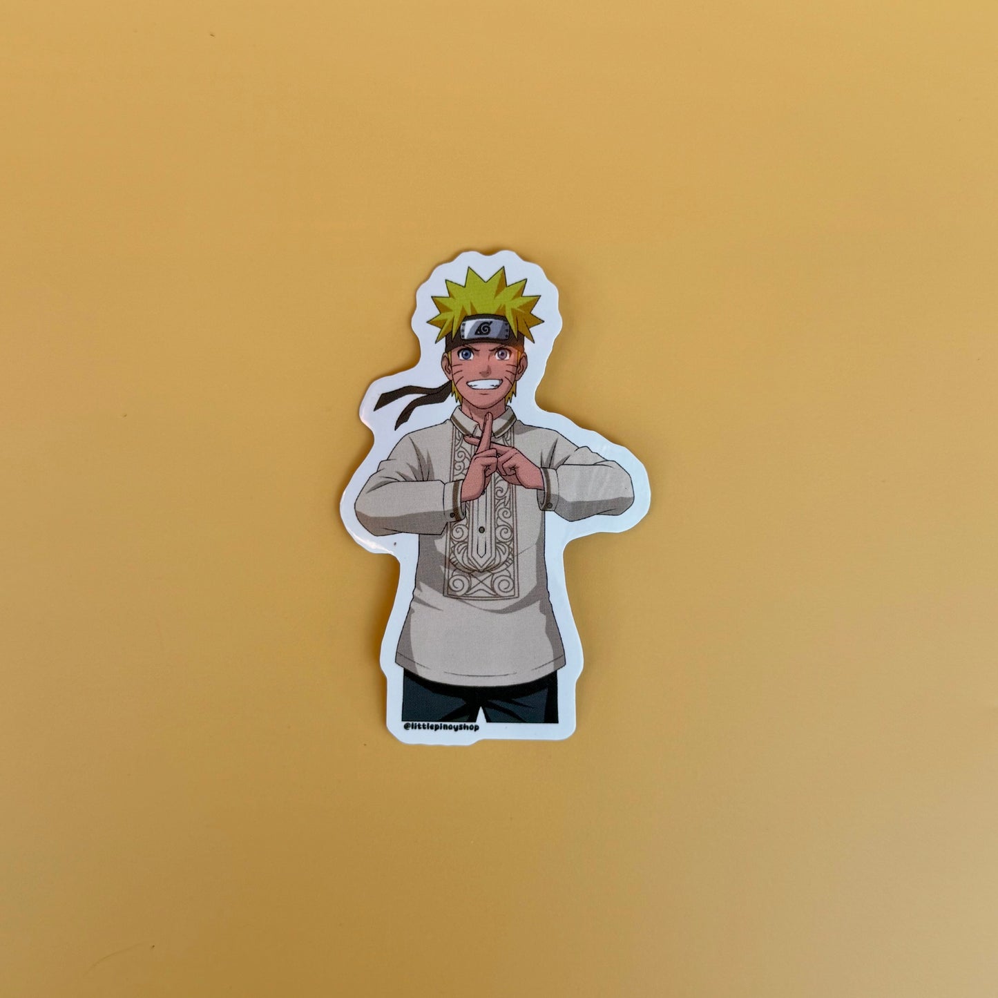 Anime x Filipino Barong Stickers 🇵🇭 | Waterproof UV Laminated Vinyl | 3” Cute Filipino Anime Designs
