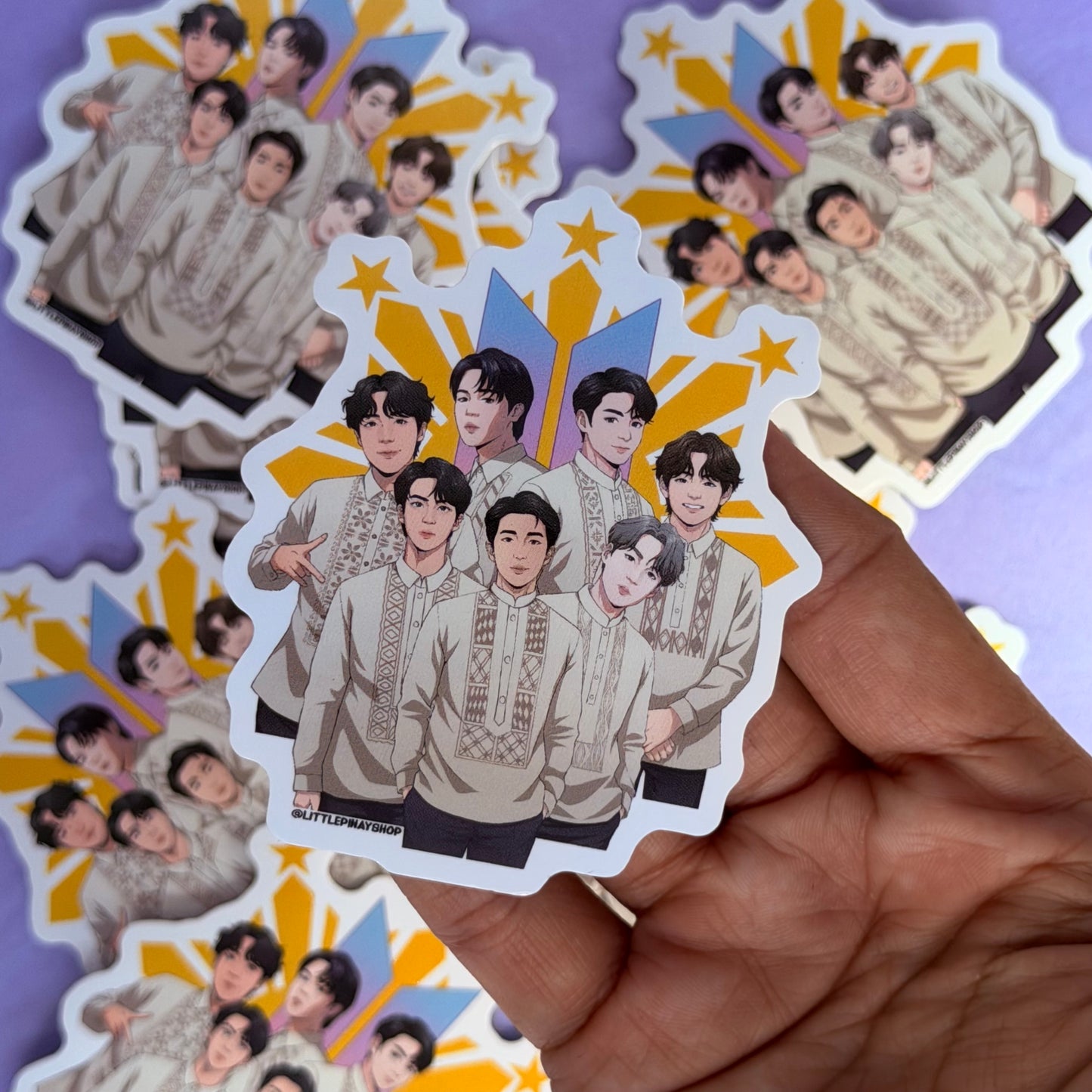 Kpop BTS Army Waterproof Vinyl Sticker | UV Laminated 3” Laptop, Water Bottle, Car & Journal Decal