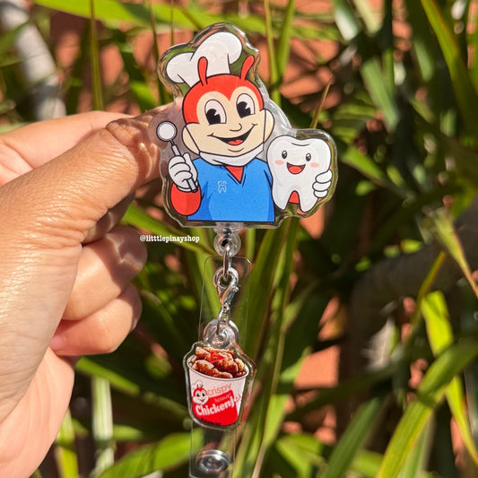 Jolli-Dentist ID Badge Reel ( Alligator Clip )