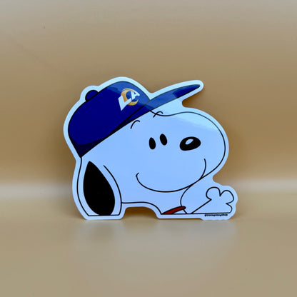 Snoopy Sports Team Stickers ⚡🏀⚾🏈 | Waterproof UV Vinyl | 4” Wide