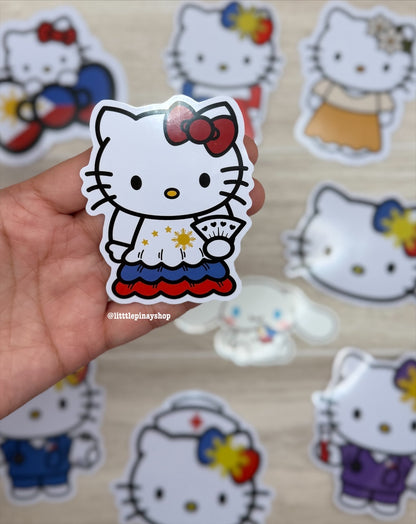Kawaii Filipino-Inspired Twist Vinyl Sticker | 3” Waterproof Cute Decals