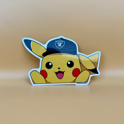 Pikachu Sports Team Stickers ⚡🏀⚾🏈 | Waterproof UV Vinyl | 4” Wide