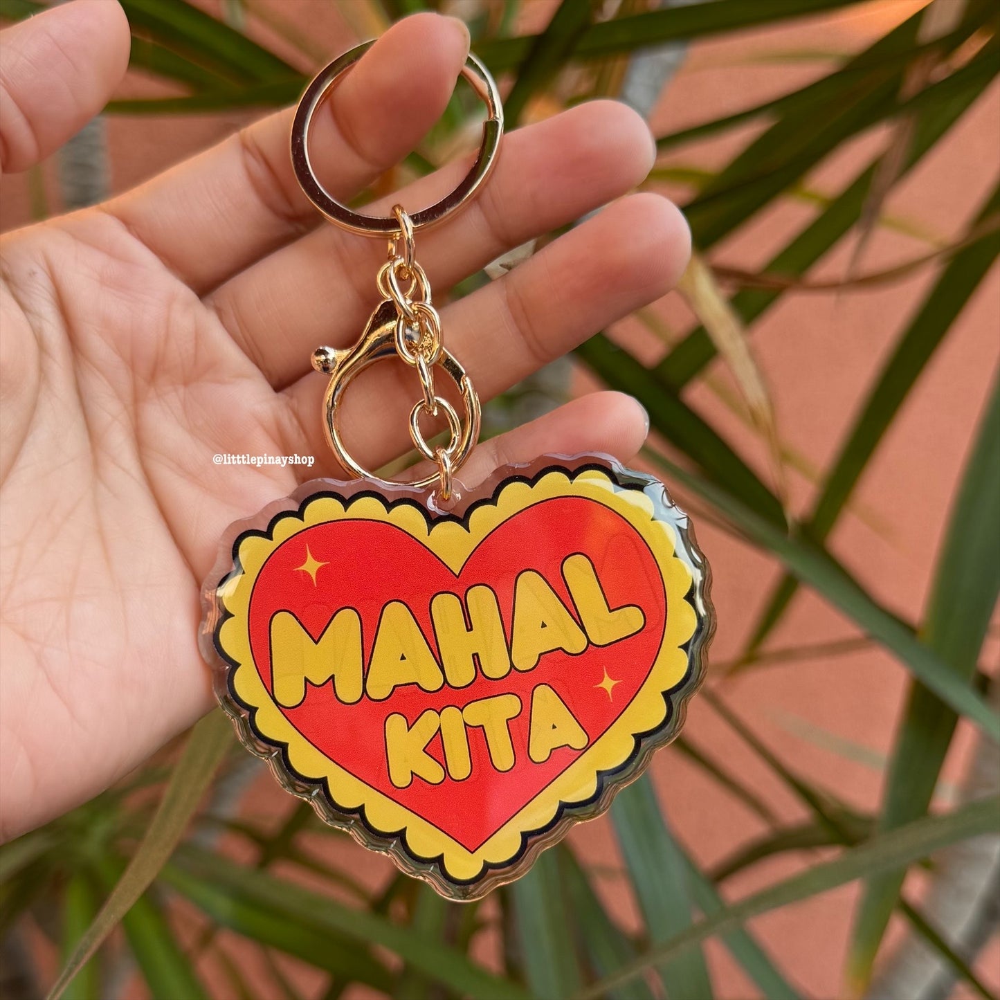 Mahal Kita Keychain | Filipino Love Keychain | Tagalog I Love You Gift | Heart Keychain | 2.75”