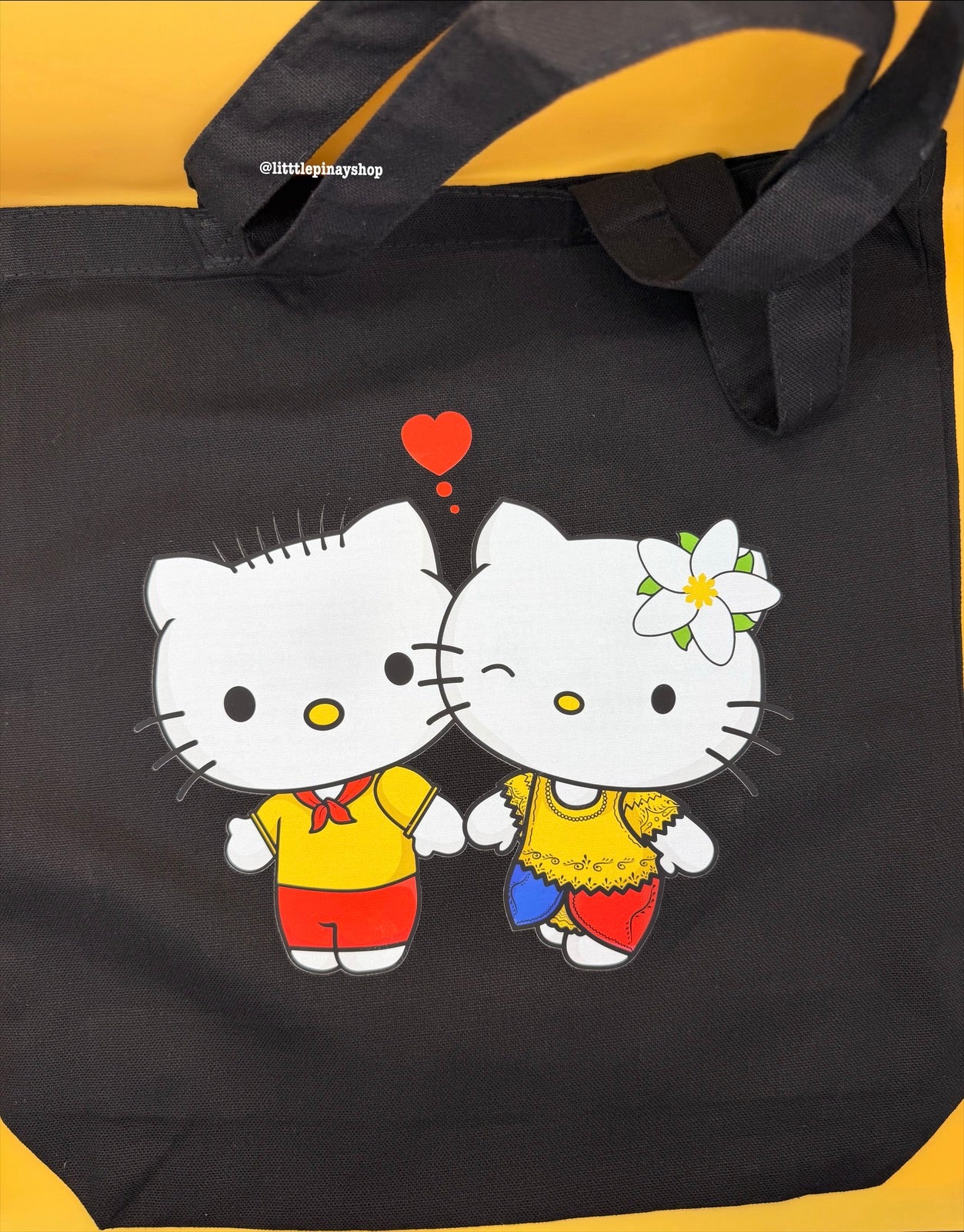 Filipino Hello Kitty and Dear Daniel Canvas Tote