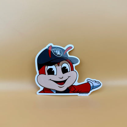 Filipino Jollibee Inspired Car Decal 🇵🇭 | Peeker Sticker | Sports Team Edition | Waterproof UV Vinyl | 4” Wide
