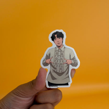 OT7 Barong Idols Sticker (Waterproof & UV Laminated)