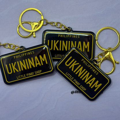 UKININAM Philippine License Plate Acrylic Keychain | Epoxy Coated | 2.5 Inch