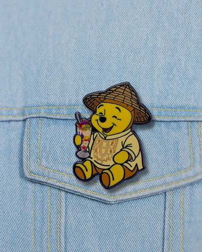 Barong Pooh Halo-Halo Hard Enamel Pin