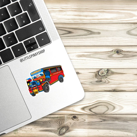 Manila to LA Jeepney – Custom Sticker