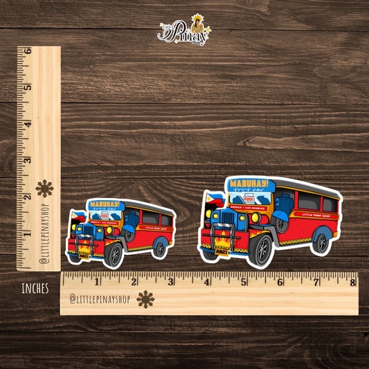 Manila to LA Jeepney – Custom Sticker