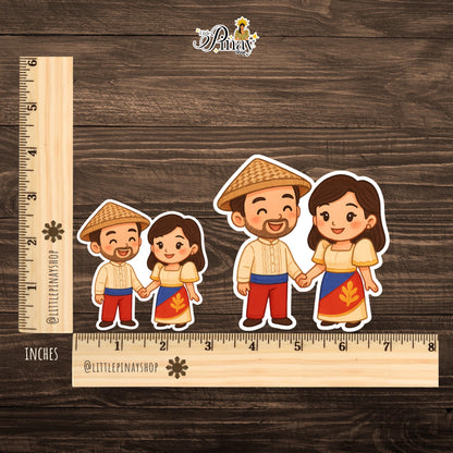 Pinoy Traditions Sticker – Heritage Couple Edition