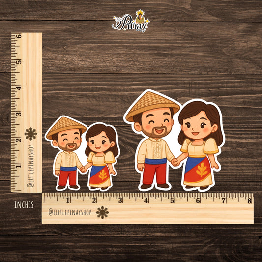 Pinoy Traditions Sticker – Heritage Couple Edition