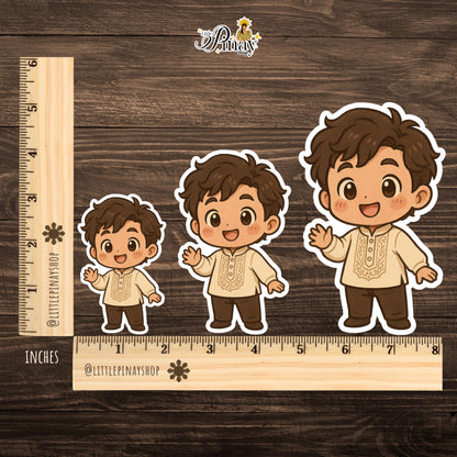 Tradisyonal Boy Sticker – Filipino Heritage Style