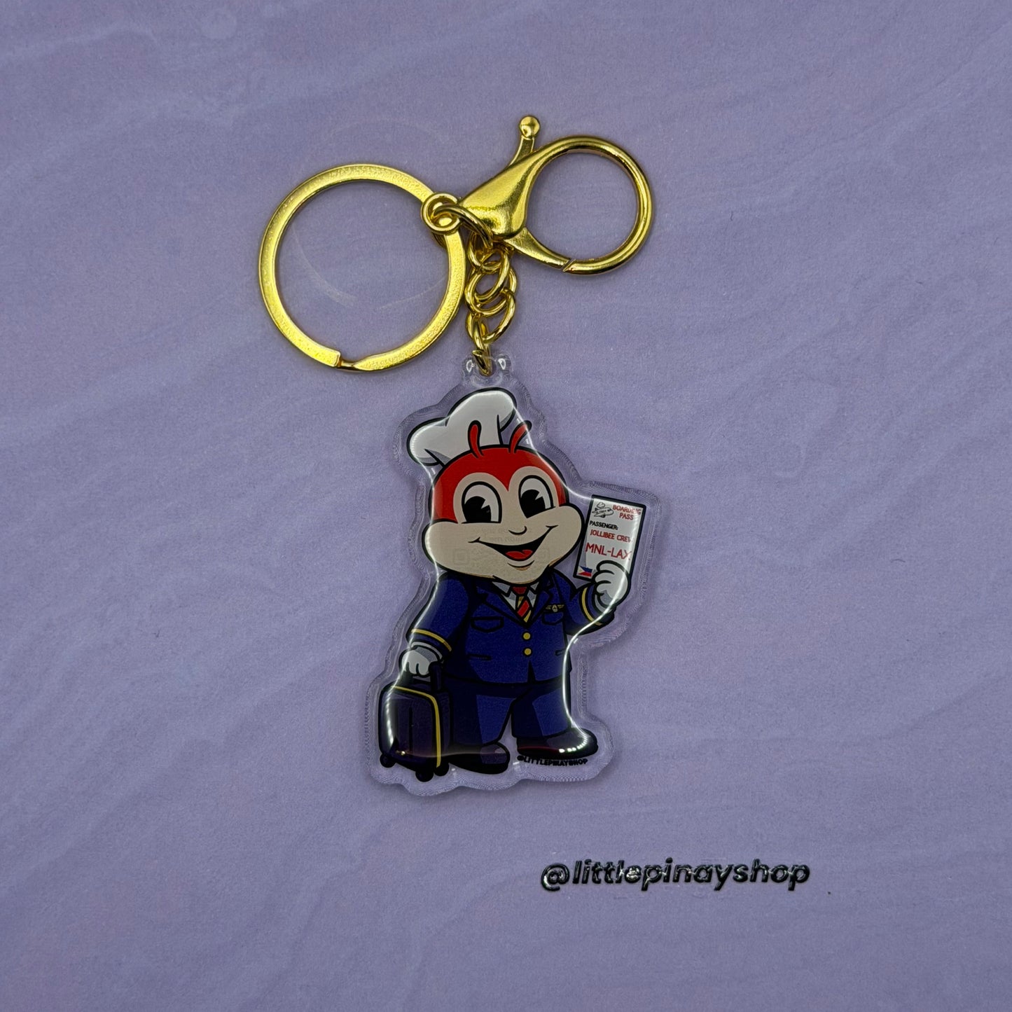 Jollibee Inspired Career Acrylic Keychain | Nurse, Teacher, Dentist, Pharmacist, Lab Tech, Military, Navy & Flight Attendant Gift, Bag Charm