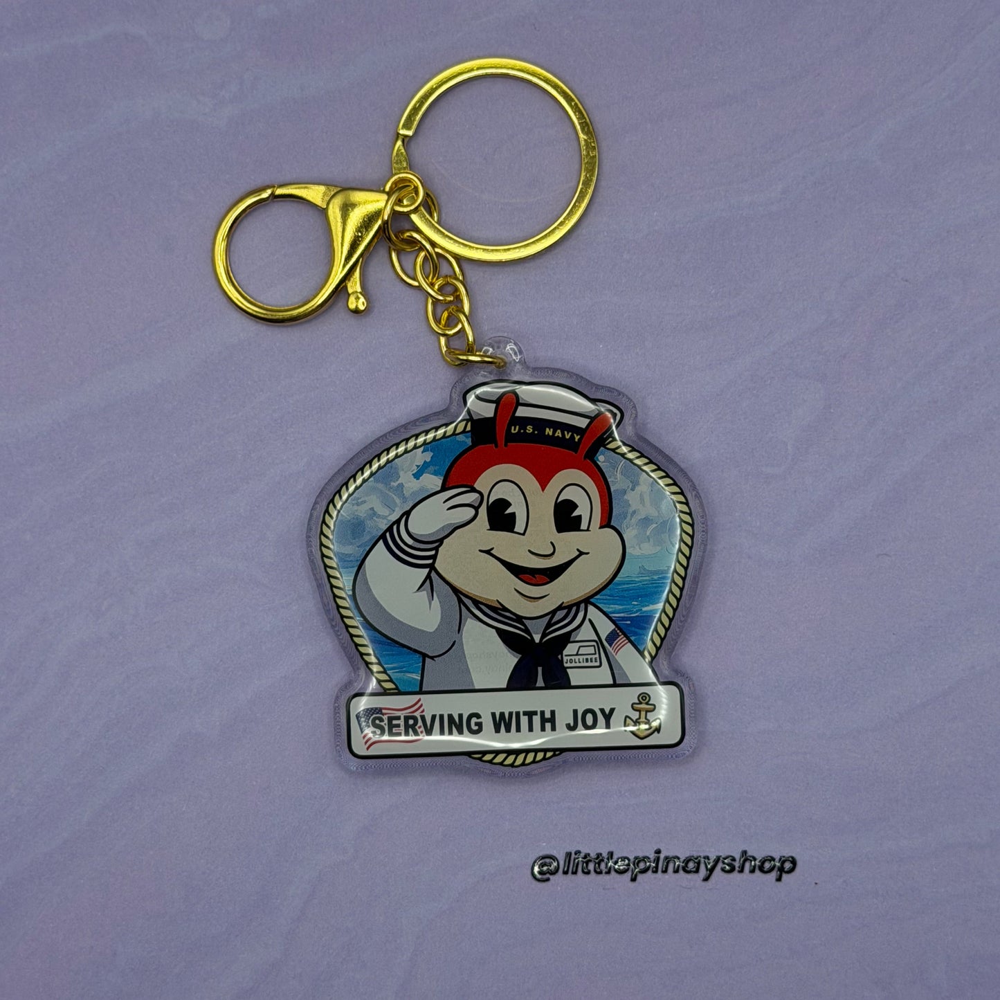 Jollibee Inspired Career Acrylic Keychain | Nurse, Teacher, Dentist, Pharmacist, Lab Tech, Military, Navy & Flight Attendant Gift, Bag Charm