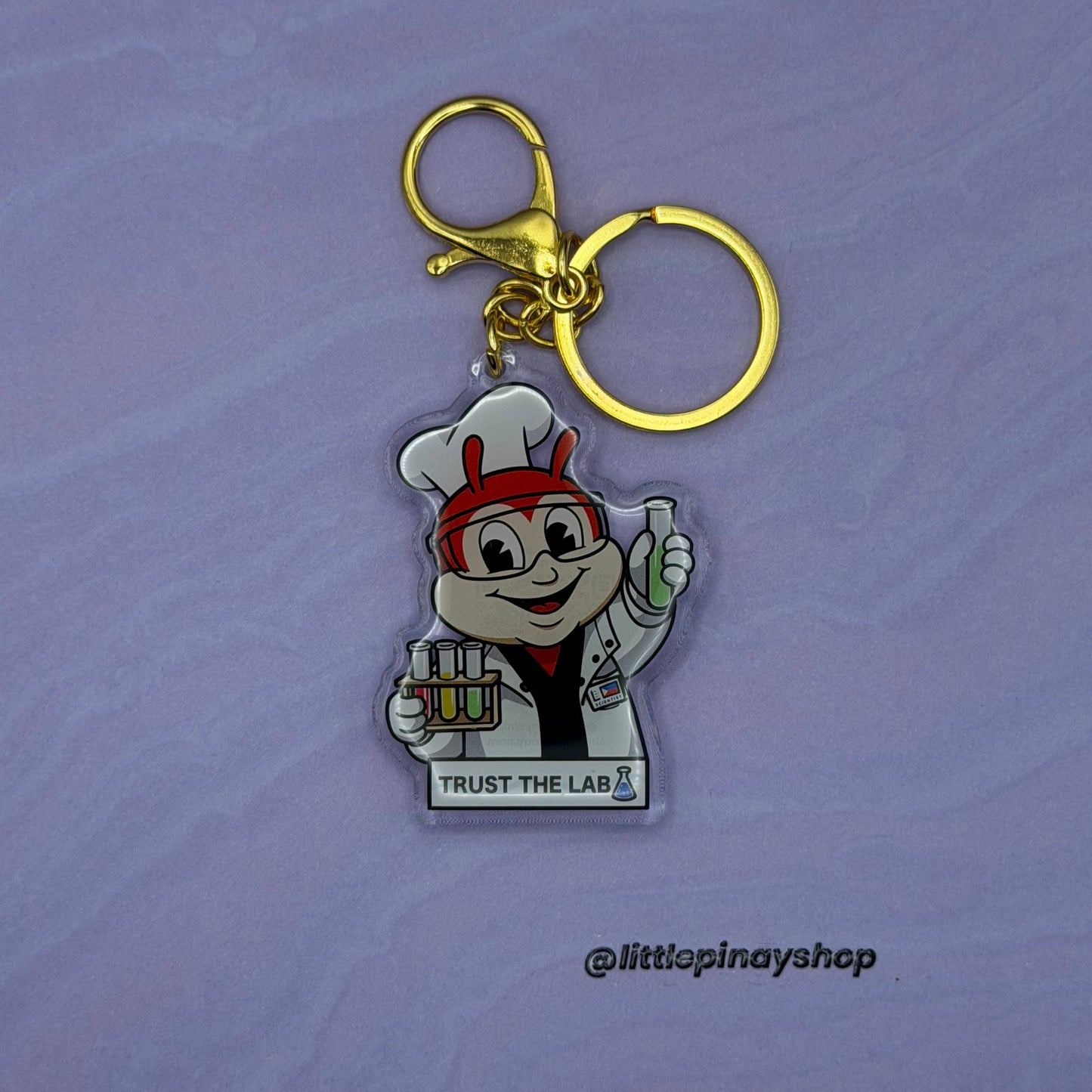 Jollibee Inspired Career Acrylic Keychain | Nurse, Teacher, Dentist, Pharmacist, Lab Tech, Military, Navy & Flight Attendant Gift, Bag Charm
