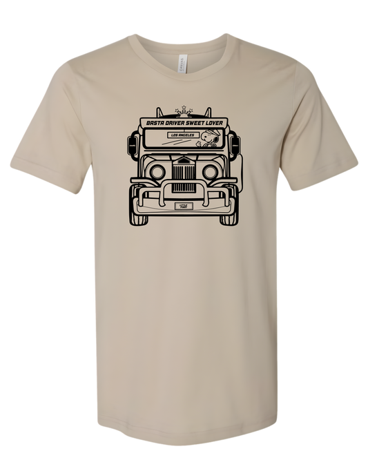 Basta Driver Sweet Lover Snoopy Jeepney  Tee
