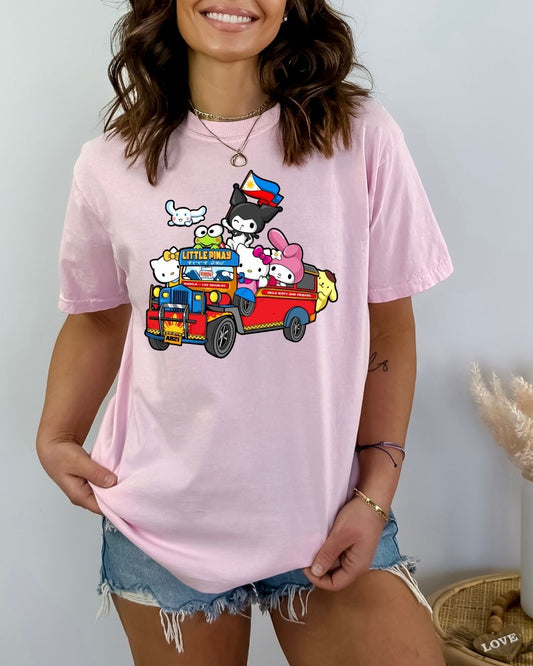 Kawaii Jeepney Friends Oversized T-Shirt