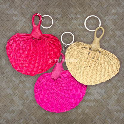 Mini Abaniko Keychain – Handwoven Filipino Fan Charm