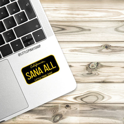 Sana All License Plate Sticker – California Edition