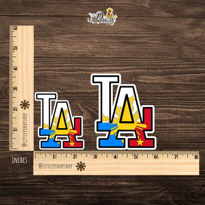 LA Philippine Flag Sticker