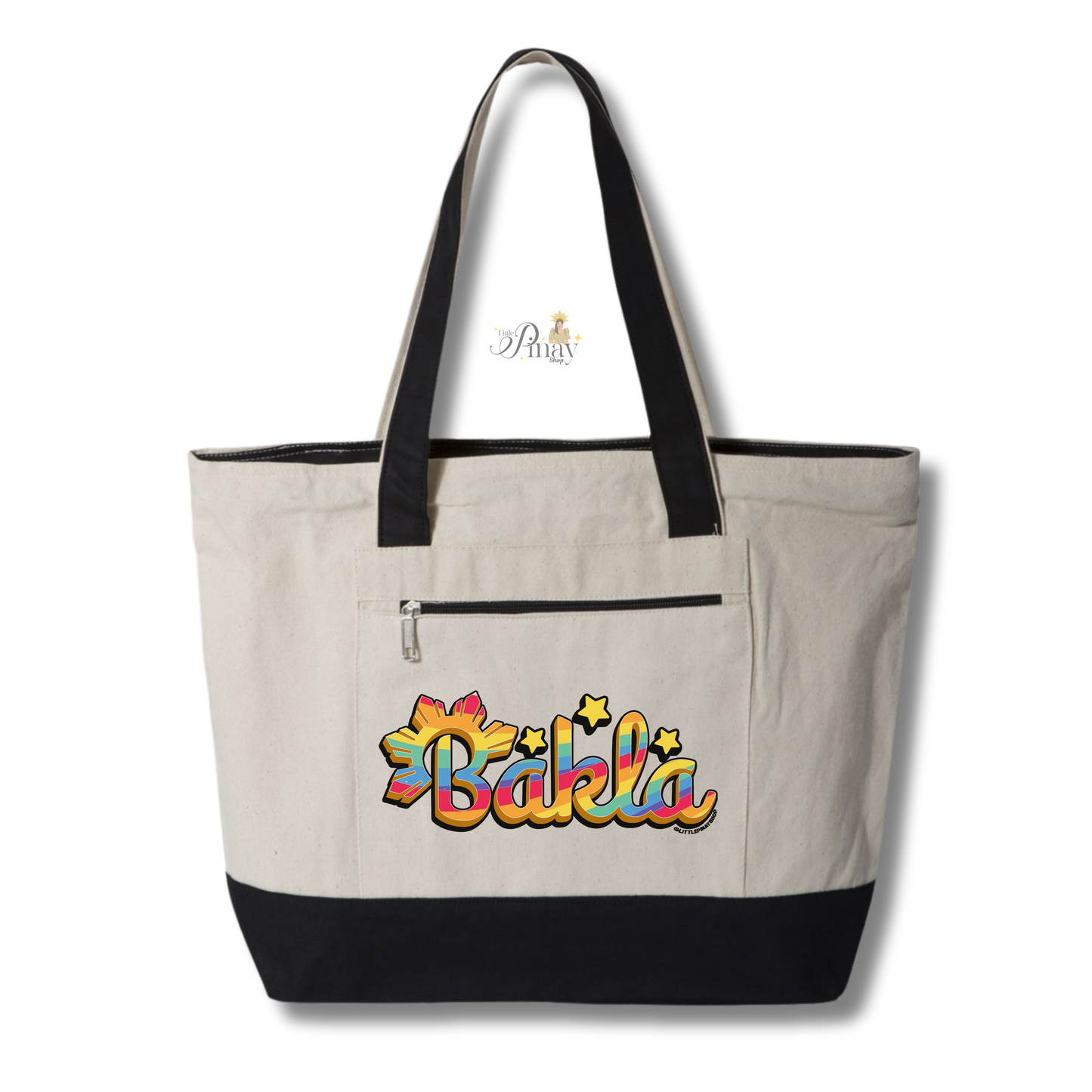 Bakla Filipino Canvas Zippered Tote Bag