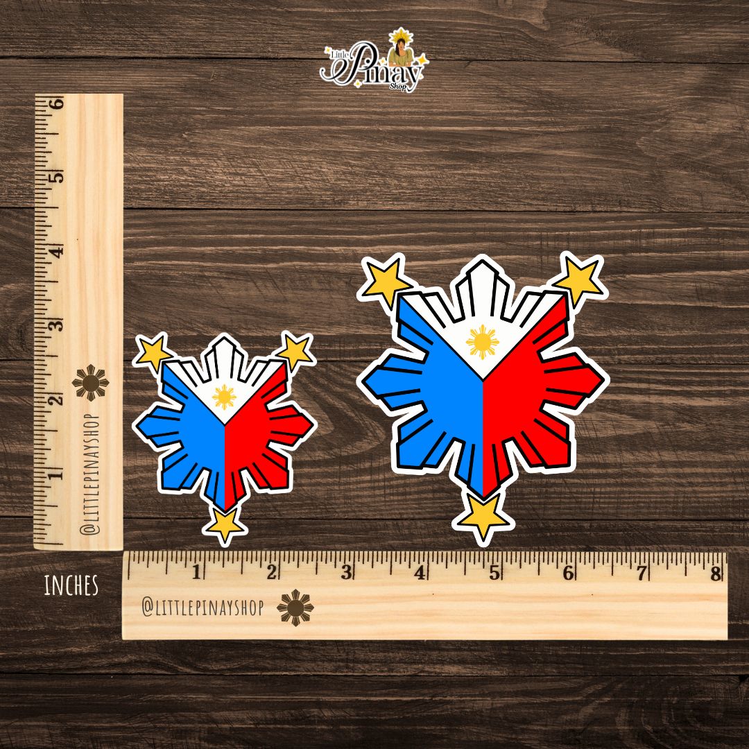 Philippine Sun and Stars Flag Sticker