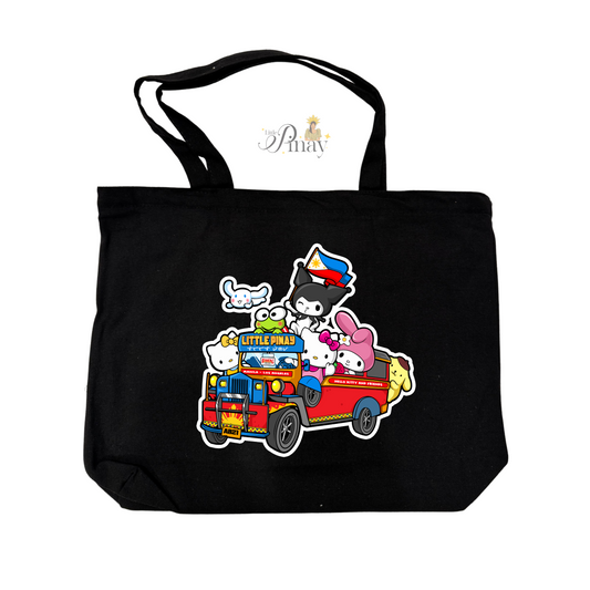Jeepney & Friends Zippered Tote Bag image 0