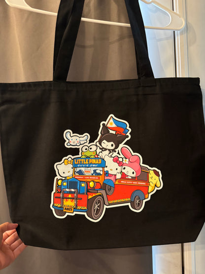 Jeepney & Friends Zippered Tote Bag image 3