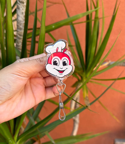 Jollibee ID Badge Reel Alligator Clip image 2
