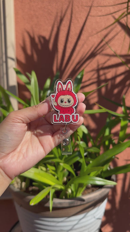 I “ Lab U “ ID Badge Reel ( Alligator Clip )
