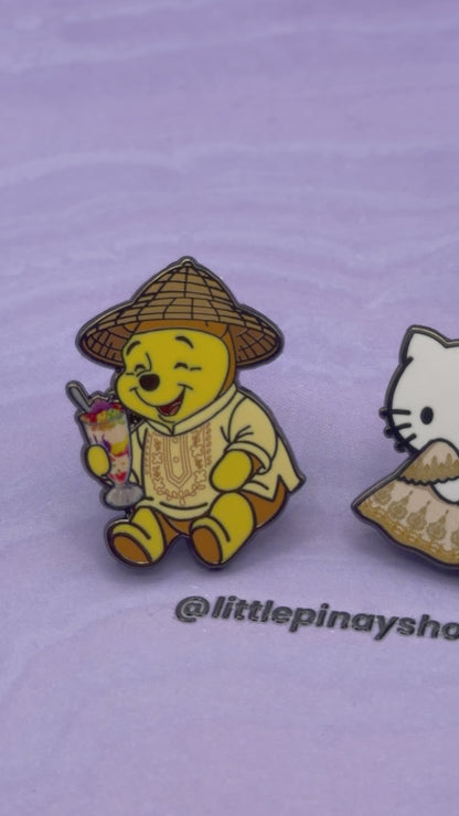 Barong Pooh Halo-Halo Hard Enamel Pin