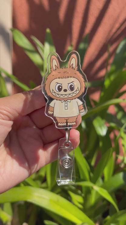 Pinoy Labuu in Barong Tagalog ID Badge Reel ( Alligator Clip )