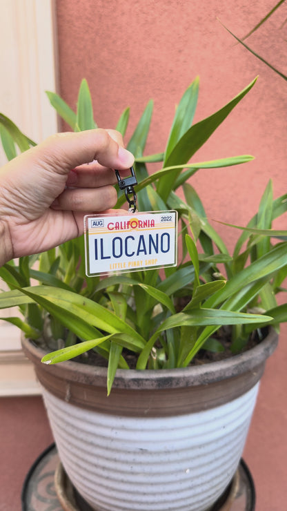 ILOCANO License Plate Keychain – Cali Pinoy Pride