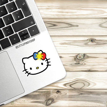 Pinay Kawaiii Kitty Face Sticker